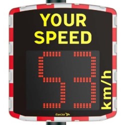 Indicator electronic limitare viteza radar incorporat alimentare panou solar Semn de avertizare alte pericole